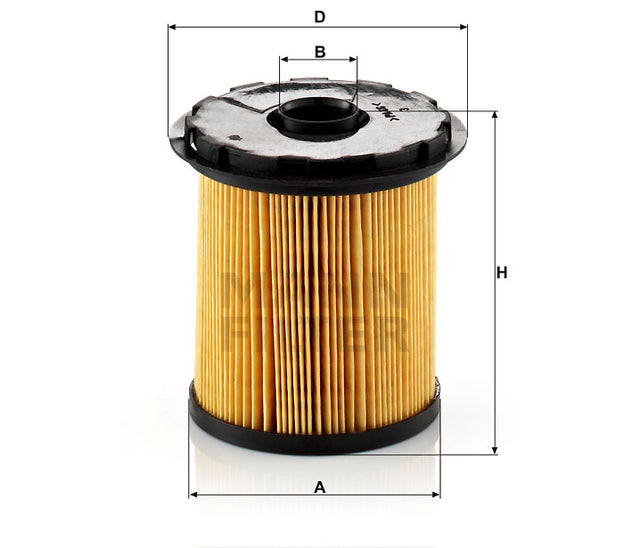 PU 822 x Kraftstofffilterelement (metallfrei)