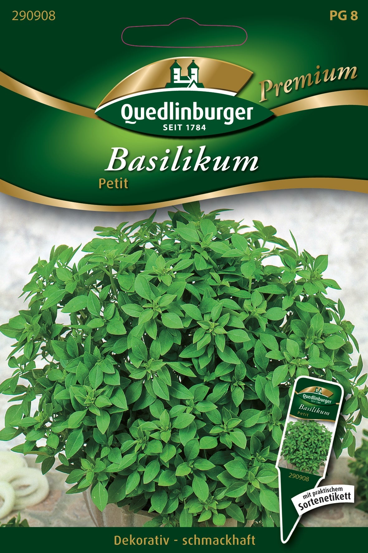 Quedlinburger Saatgut Basilikum „Petit“