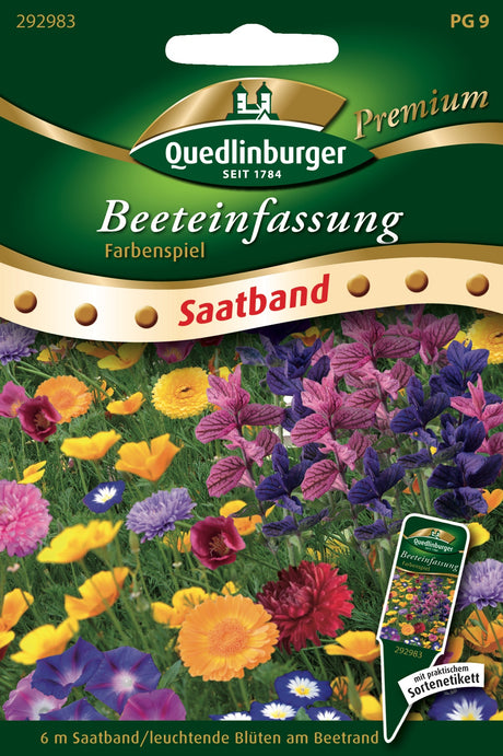 Quedlinburger Saatgut Beeteinfassung „Farbenspiel“
