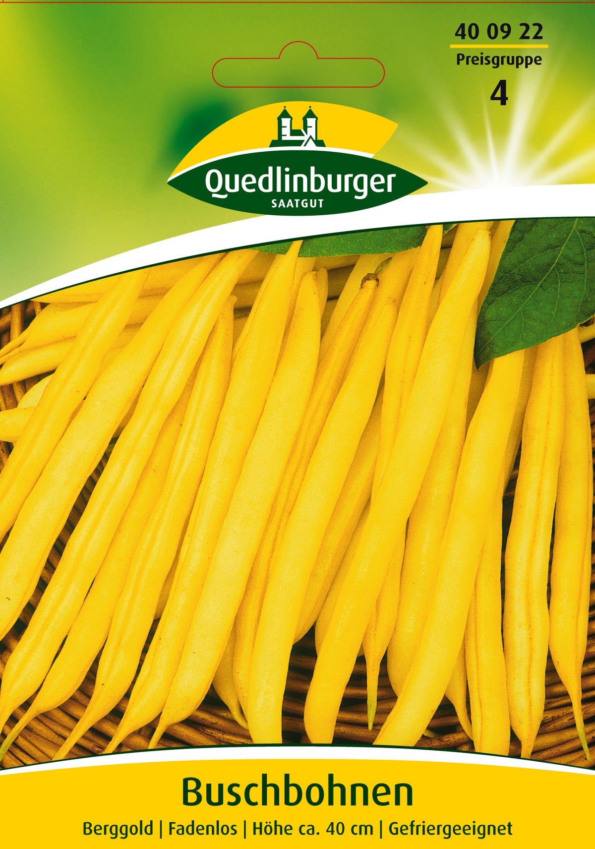 Quedlinburger Saatgut Buschbohnen „Berggold“