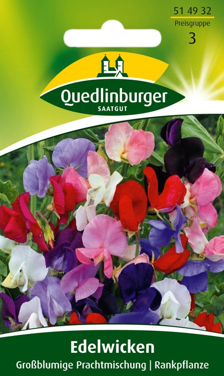 Quedlinburger Saatgut EDELWICKEN „GROSSBLUMIGE PRACHTMISCHUNG“