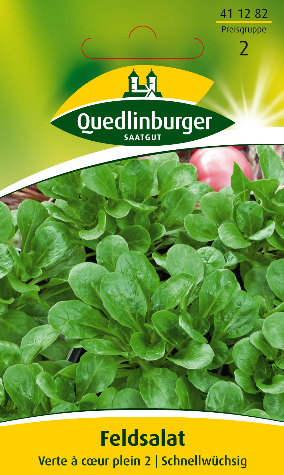Quedlinburger Saatgut Feldsalat „Verte à cœur plein 2“