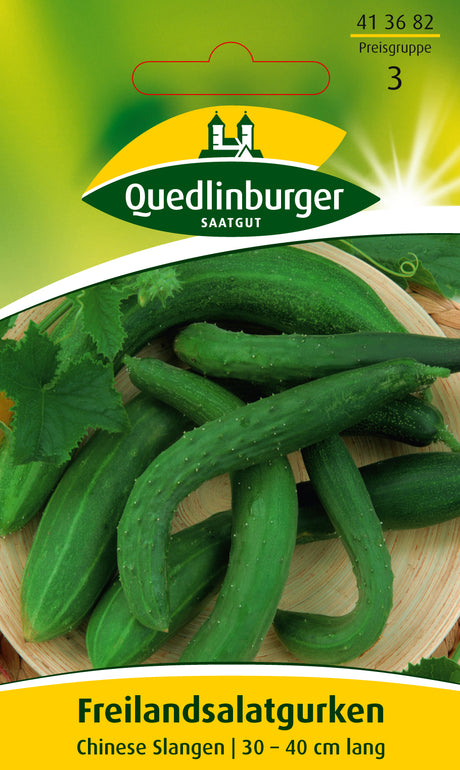 Quedlinburger Saatgut Freilandsalatgurken „Chinese Slangen“