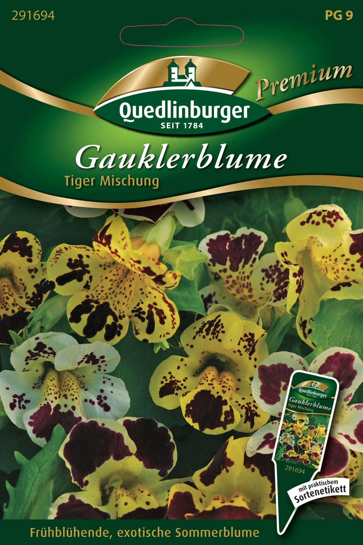 Quedlinburger Saatgut Gauklerblume „Tigermischung“