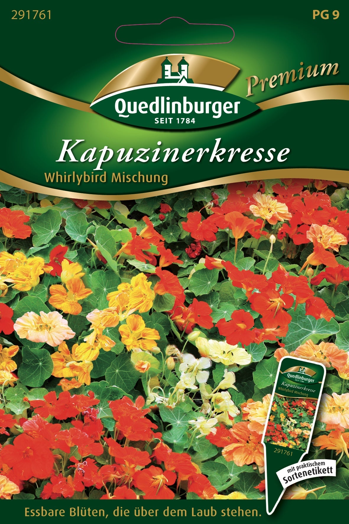 Quedlinburger Saatgut Kapuzinerkresse „Whirlybird Mischung“