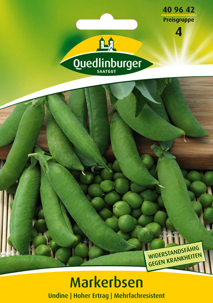 Quedlinburger Saatgut MARKERBSEN „UNDINE“ Erbsensamen