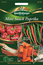 Quedlinburger Saatgut Mini-Snack Paprika „Hamik, Topepo rosso, Dolce di Bergamo“