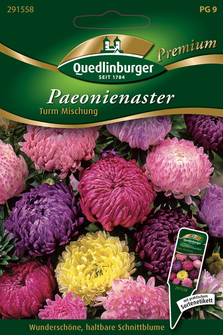 Quedlinburger Saatgut Paeonienaster „Turm Mischung“