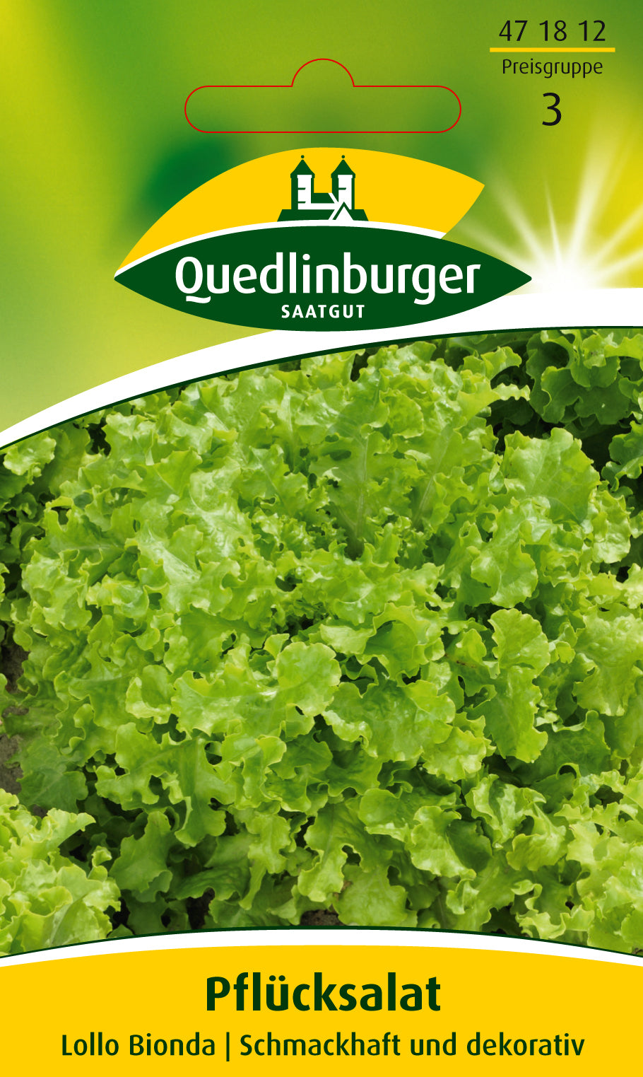 Quedlinburger Saatgut Pflücksalat „Lollo bionda“