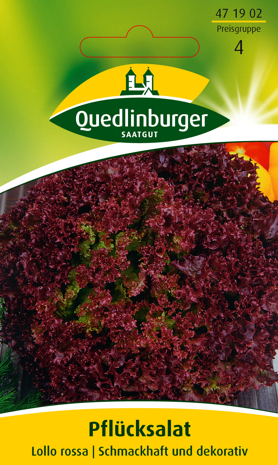 Quedlinburger Saatgut Pflücksalat „Lollo rossa“