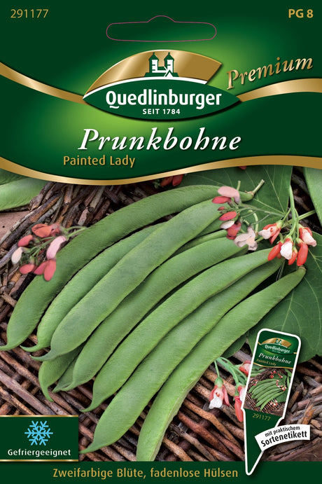 Quedlinburger Saatgut Prunkbohne „Painted Lady“