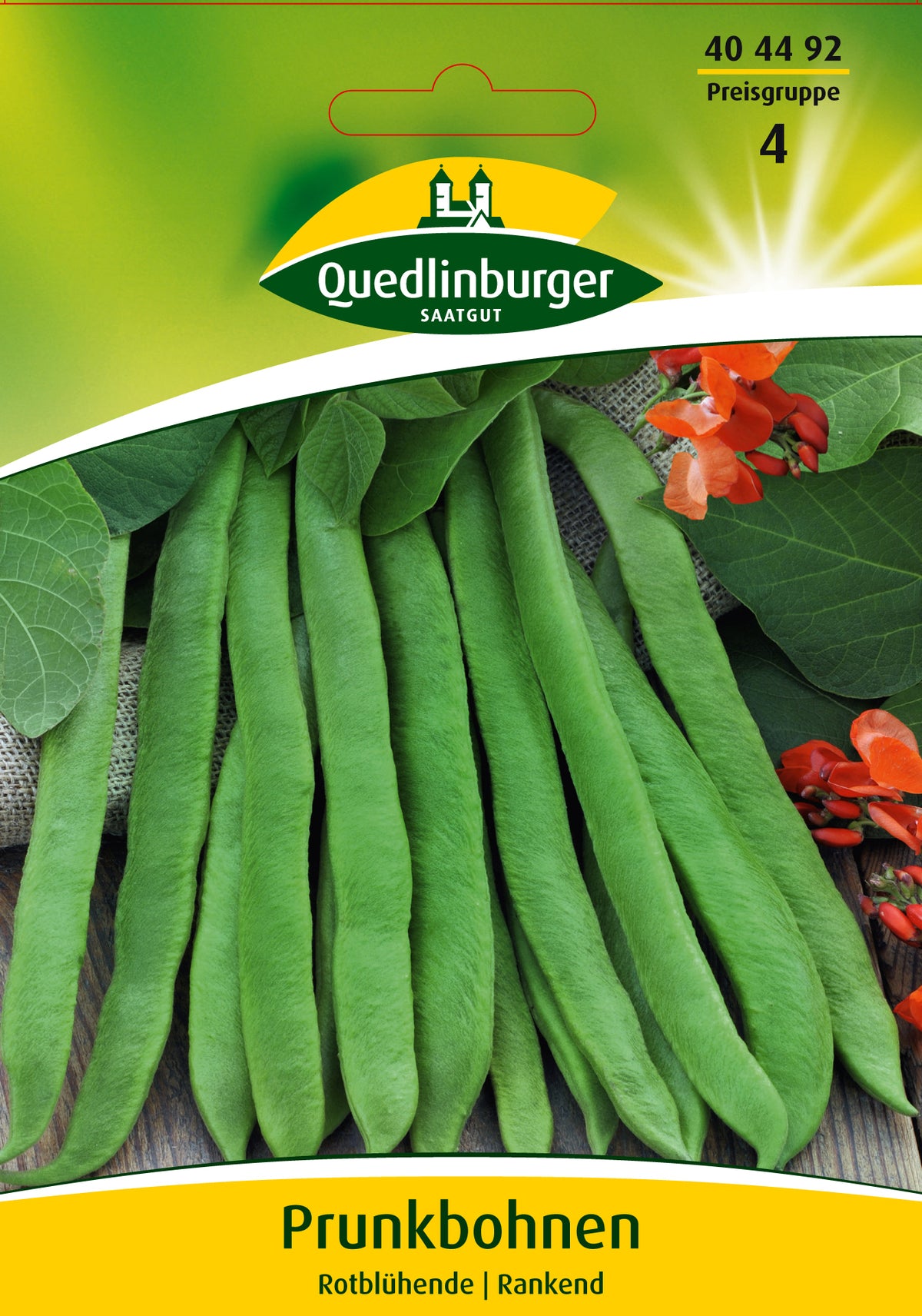 Quedlinburger Saatgut Prunkbohnen „Rotblühende“