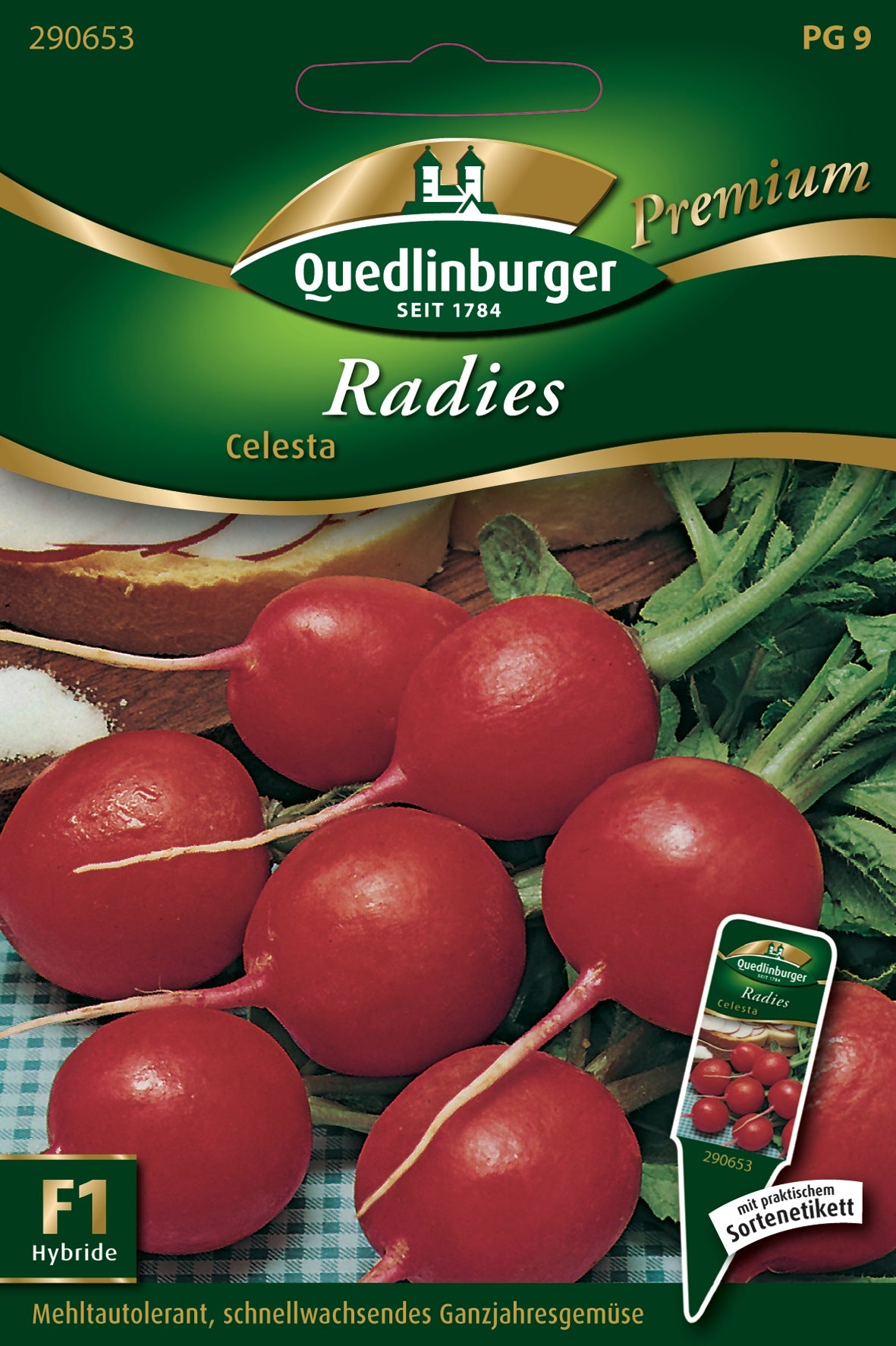 Quedlinburger Saatgut Radies „Celesta“