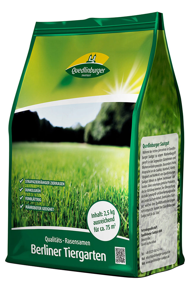 Quedlinburger Saatgut Rasensamen „Berliner Tiergarten“ 2,5kg