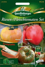 Quedlinburger Saatgut Riesen- Fleischtomaten Set „Tschernij Prinz, Ananas, Oxheart 2“