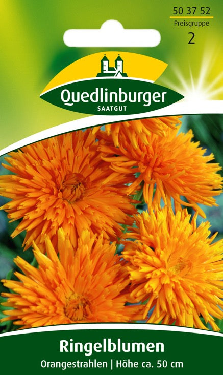 Quedlinburger Saatgut RINGELBLUMEN „ORANGESTRAHLEN“