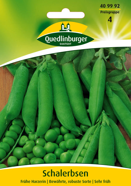 Quedlinburger Saatgut SCHALERBSEN „FRÜHE HARZERIN“ Erbsensamen