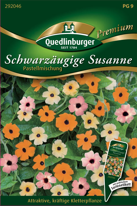 Quedlinburger Saatgut Schwarzäugige Susanne „Pastellmischung“