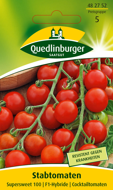 Quedlinburger Saatgut Stabtomaten „Supersweet 100“