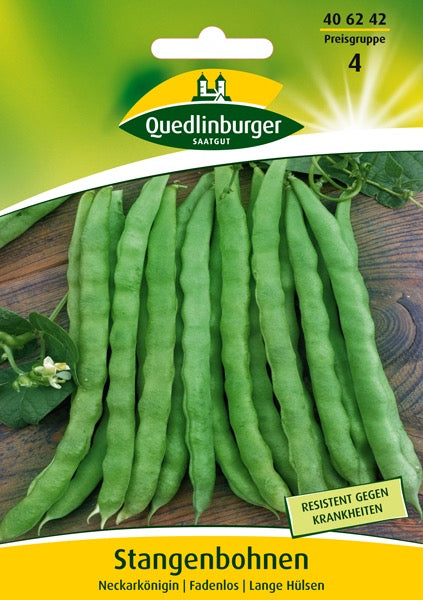 Quedlinburger Saatgut STANGENBOHNEN „NECKARKÖNIGIN“