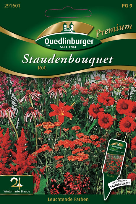 Quedlinburger Saatgut Staudenbouquet „rot“ (mehrjährig)