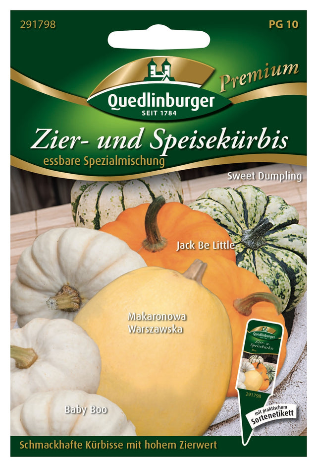 Quedlinburger Saatgut Zier- und Speisekürbis „Essbare Mischung“