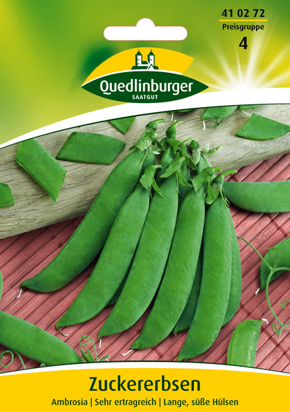 Quedlinburger Saatgut ZUCKERERBSEN „AMBROSIA“