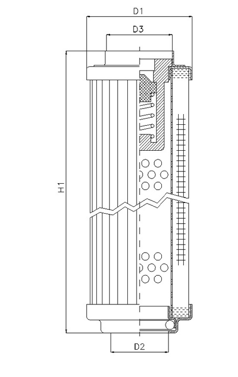 R102G25B Hydraulikfilterelement (Rücklauffilter)