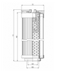 R104C25B/1 Hydraulikfilterelement (Rücklauffilter)