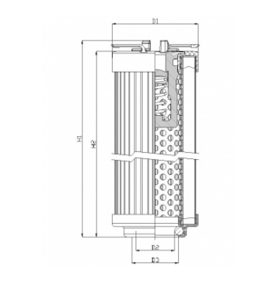 R104G06B/1 Hydraulikfilterelement (Rücklauffilter)