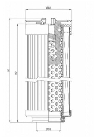 R104G06B Hydraulikfilterelement (Rücklauffilter)