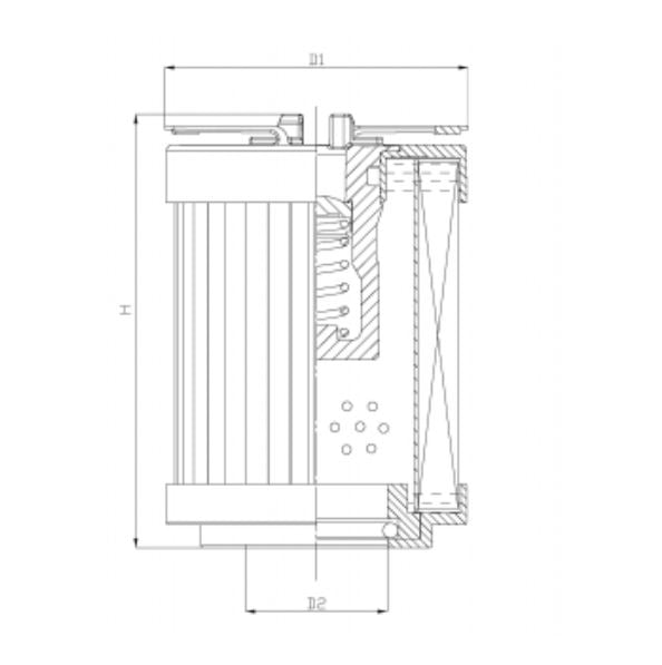 R110G25C Hydraulikfilterelement (Rücklauffilter)