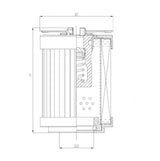 R110G25C Hydraulikfilterelement (Rücklauffilter)