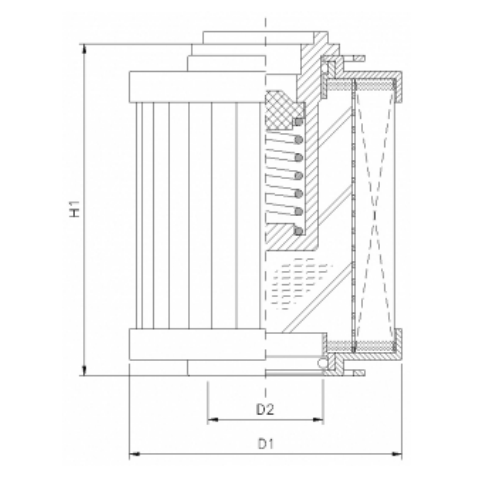 R120G10C Hydraulikfilterelement (Rücklauffilter)