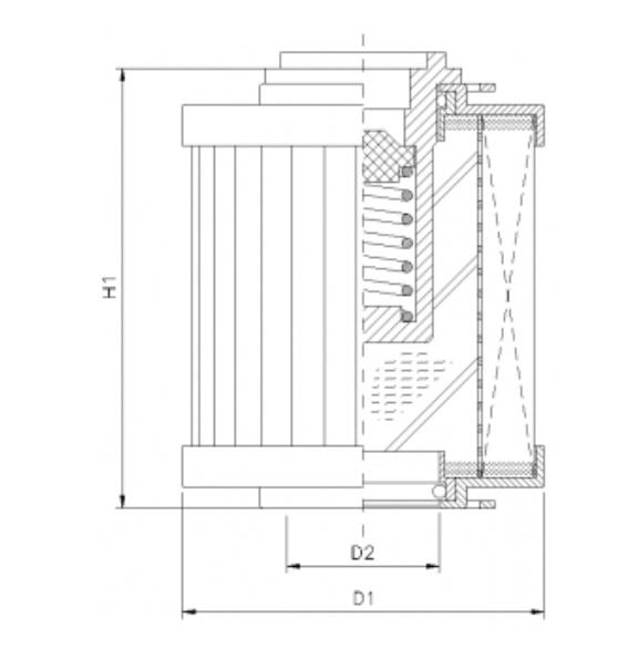 R122G03BV Hydraulikfilterelement (Rücklauffilter)