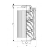 R122G25C Hydraulikfilterelement (Rücklauffilter)