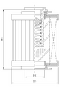 R131C25B Hydraulikfilterelement (Rücklauffilter)