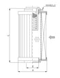 R131G03B Hydraulikfilterelement (Rücklauffilter)