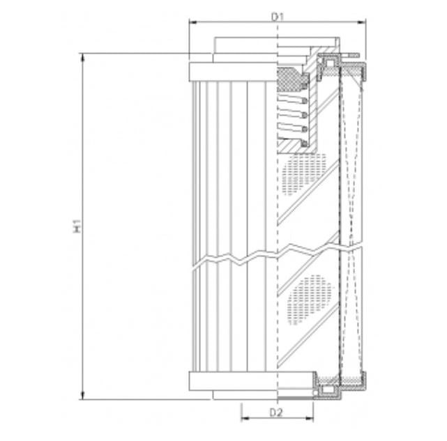 R140G25BV Hydraulikfilterelement (Rücklauffilter)
