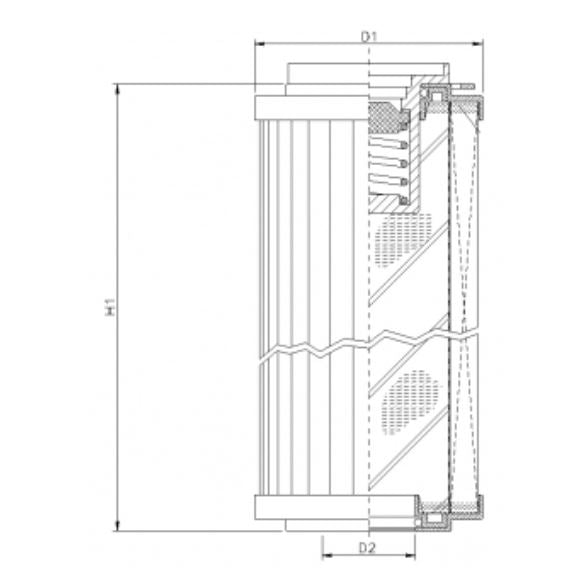 R142G03B Hydraulikfilterelement (Rücklauffilter)