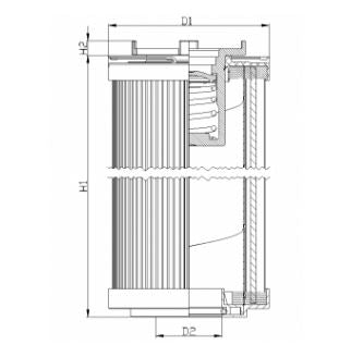 R143G25C Hydraulikfilterelement (Rücklauffilter)