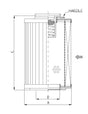R144G25B Hydraulikfilterelement (Rücklauffilter)