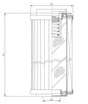 R145G10C Hydraulikfilterelement (Rücklauffilter)