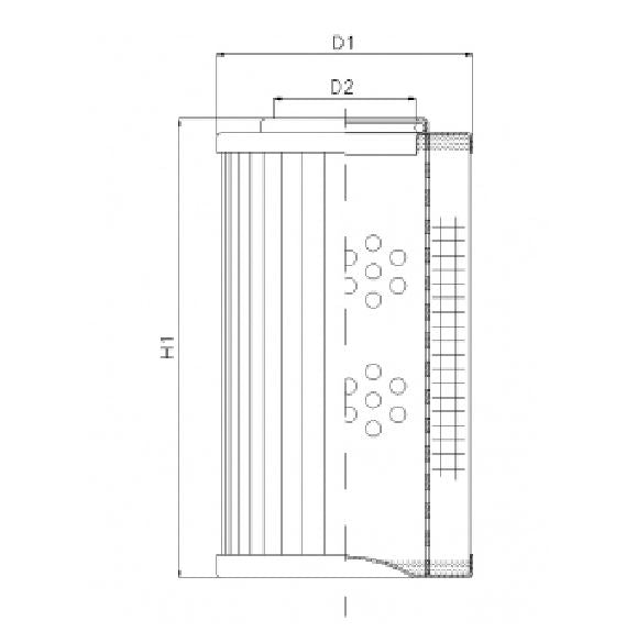 R271C10 Hydraulikfilterelement (Rücklauffilter)