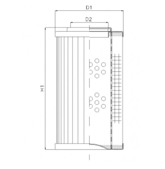 R281G25 Hydraulikfilterelement (Rücklauffilter)