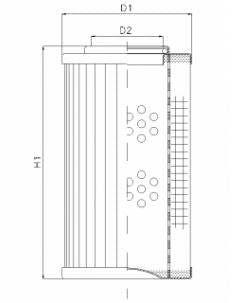 R283G10 Hydraulikfilterelement (Rücklauffilter)