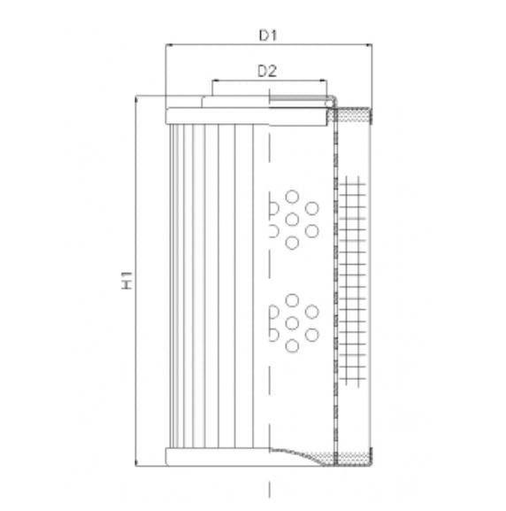 R294G10V Hydraulikfilterelement (Rücklauffilter)