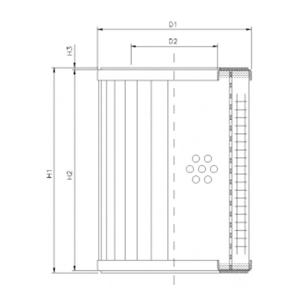 R320C20 Hydraulikfilterelement (Rücklauffilter)