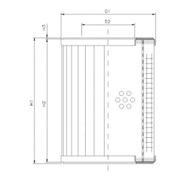R320G40 Hydraulikfilterelement (Rücklauffilter)
