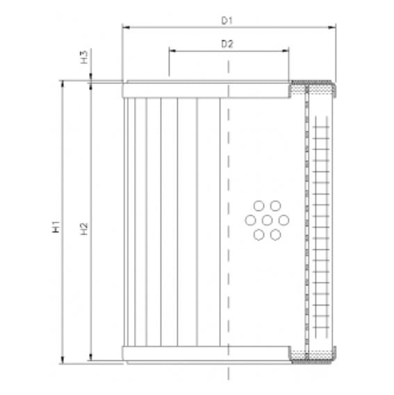 R330G40 Hydraulikfilterelement (Rücklauffilter)